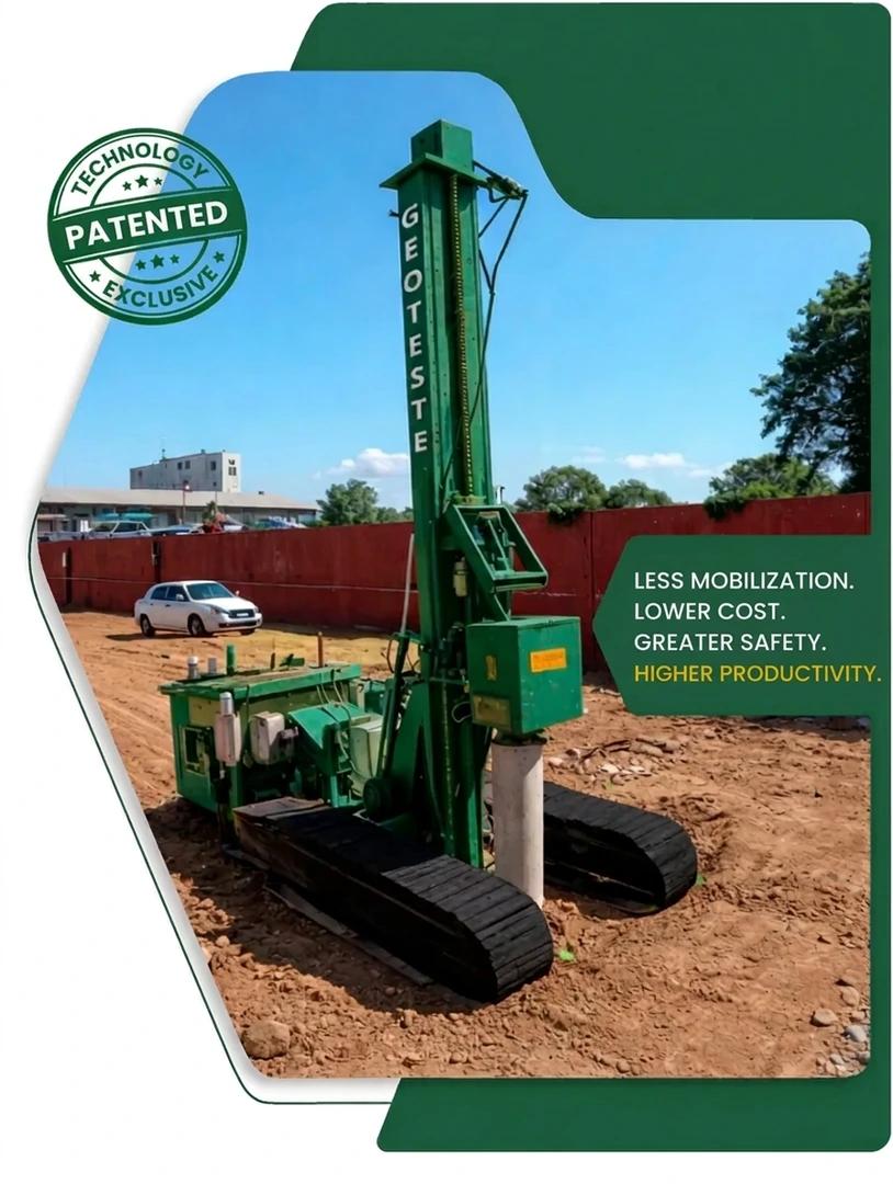 Hammer System, Geoteste patented equipment for PDA testing